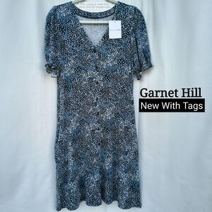 Garnet Hill Jersey Knit Dress Womens Small NWT